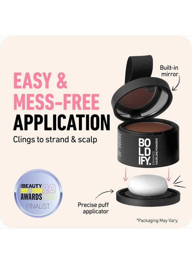 BOLDIFY Hairline Powder - Root Touch Up & Hair Loss Cover Up, Instant Gray Coverage 48-Hour Stain-Proof Hair Color Powder for Women & Men, Hair Fibers and Hair Topper Alternative (Light Blonde)