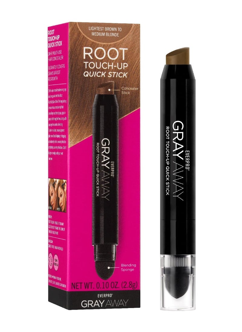 EVERPRO Gray Away Root Touchup Quik Stk Lightest Brown/Medium Blonde 0.10oz