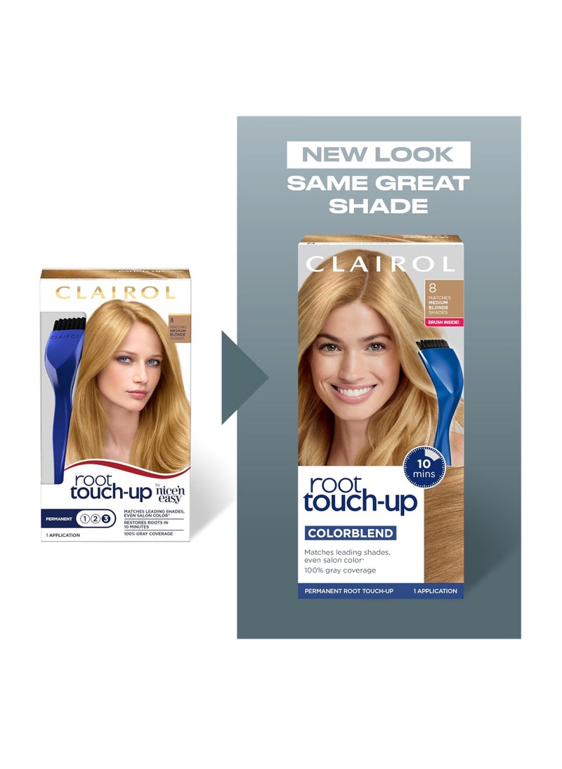 Clairol Root Touch-Up by Nice'n Easy Permanent Hair Dye, 4R Dark Auburn/Reddish Brown Hair Color, 2 Count