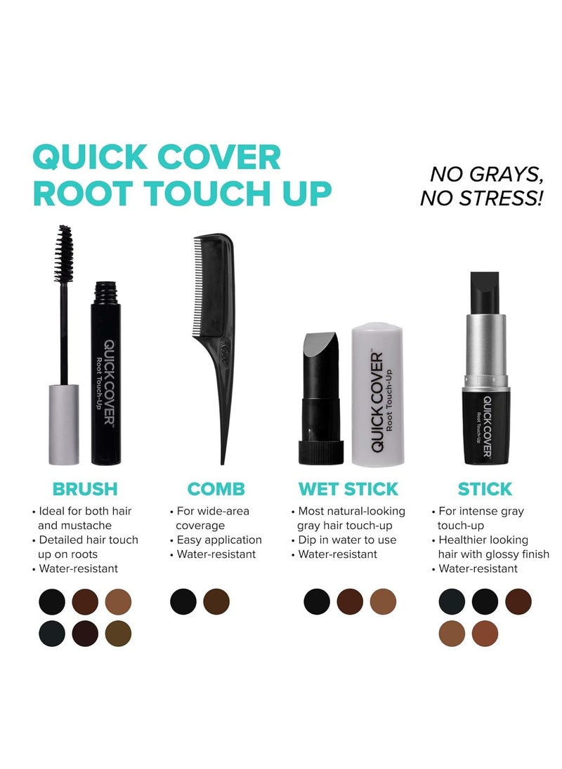 KISS Quick Cover Gray Hair Touch Up Stick (Black)