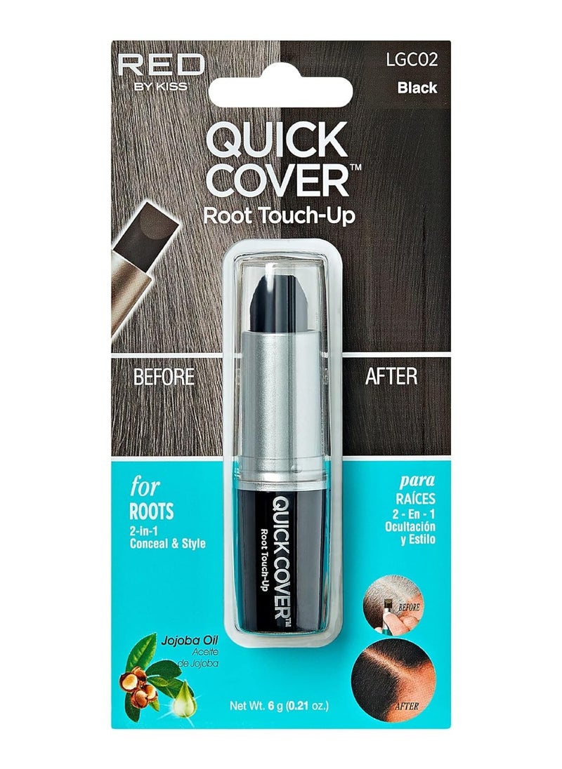 KISS Quick Cover Gray Hair Touch Up Stick (Black)