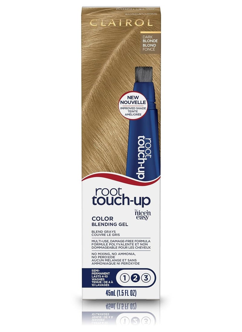 Clairol Root Touch-Up Semi-Permanent Hair Color Blending Gel, 7 Dark Blonde, Pack of 1