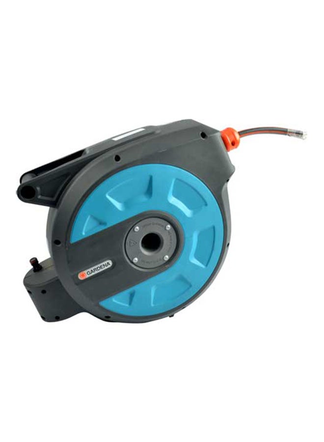 Auto Roll-Up Wall Mounted Hose Reel Blue/Grey/Orange