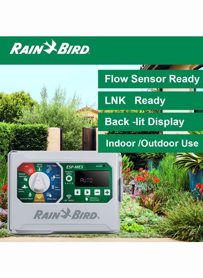 Rain-Bird 22 Station ESP-ME3 Series Controller Sprinkler Systems 4-22 station