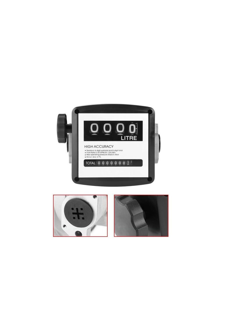 Mechanical Meter Flow Meter 1 Inch 4 Digital 1% Pump Flow Meter