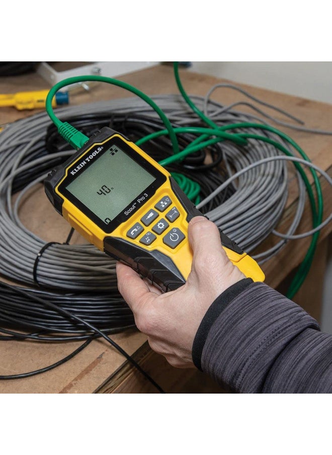 Klein Tools VDV501-852 Cable Tester with Remote, VDV Scout Pro 3 Test Kit Locates and Tests Voice, Data and Video Cables