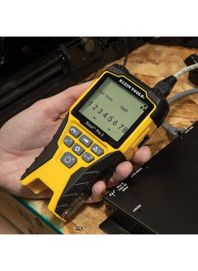 Klein Tools VDV501-852 Cable Tester with Remote, VDV Scout Pro 3 Test Kit Locates and Tests Voice, Data and Video Cables