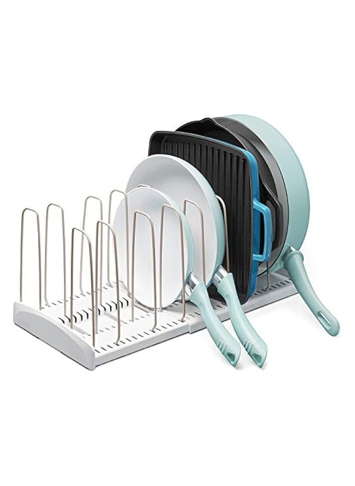 Storemore Rack Expandable Cookware Organizer, White