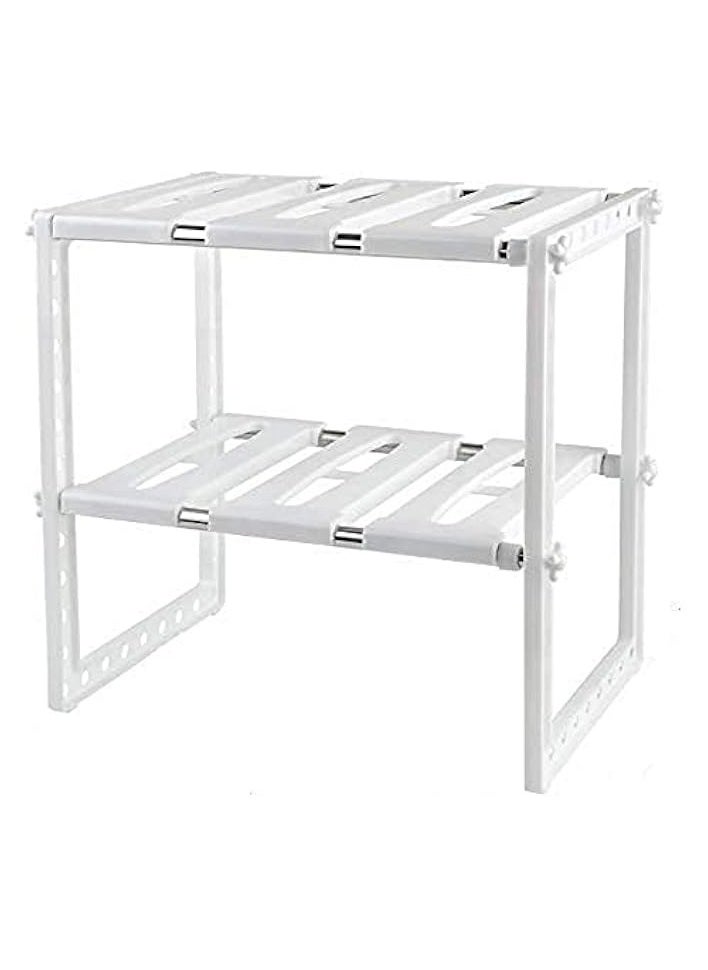 Under Sink Kitchen Adjustable Storage Organizer Multipurpose Rack