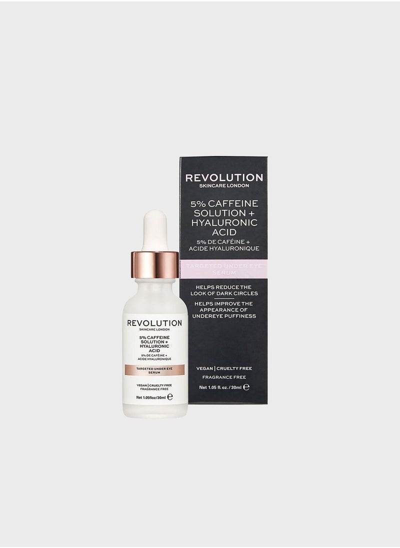 Revolution Skincare Targeted Under Eye Serum - 5% Caffeine Solution + Hyaluronic Acid