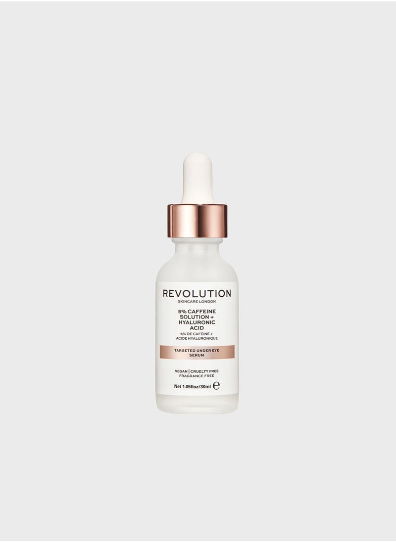 Revolution Skincare Targeted Under Eye Serum - 5% Caffeine Solution + Hyaluronic Acid