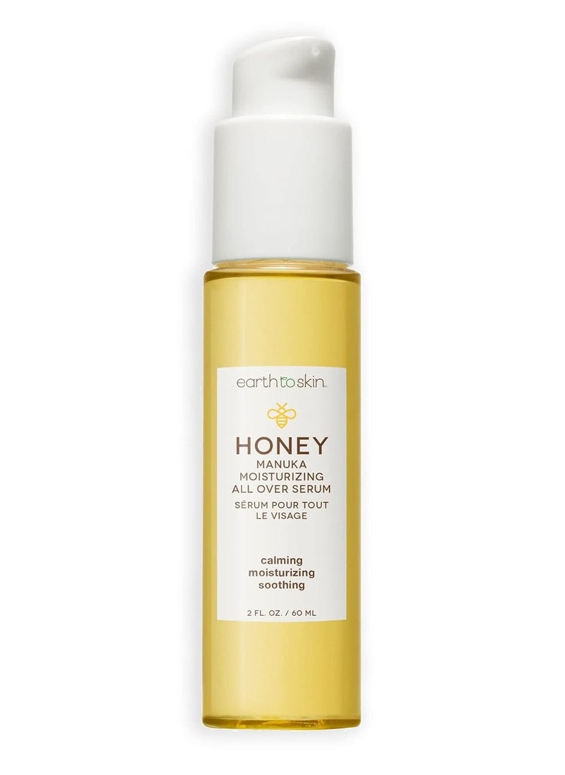 Earth To Skin Honey Manuka Moisturizing All Over Serum, Face, Neck & Eye Area, Moisturize, Replenish & Protect (2.0 Fl Oz)