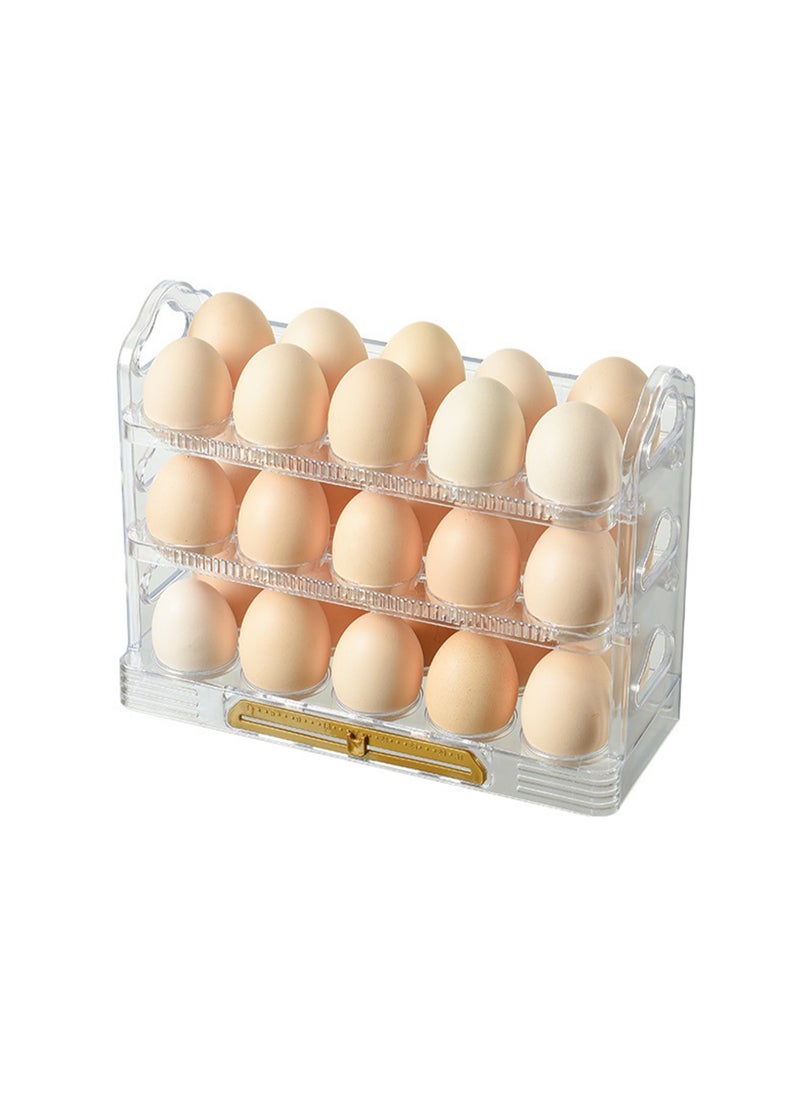 Transparent Refrigerator Egg Rack, Stackable Egg Storage Container, Suitable For Refrigerator Door, Save Space