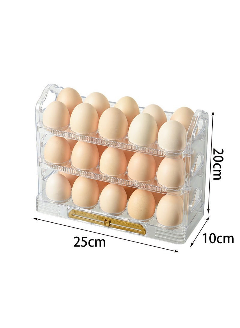 Transparent Refrigerator Egg Rack, Stackable Egg Storage Container, Suitable For Refrigerator Door, Save Space