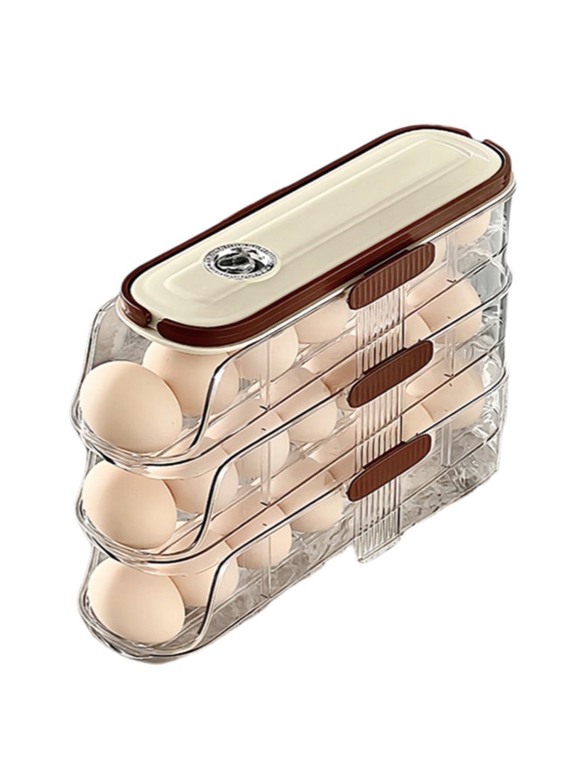 Single Row - Three Layers, Side Door Storage, Egg Storage Box Storage Container, Suitable For Refrigerator Door, Saving Space