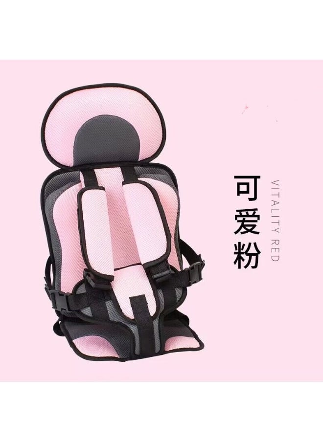 Child Safety Seat Simple Car Portable Seat Belt, Foldable Car Seat Booster Seat for Car Protection