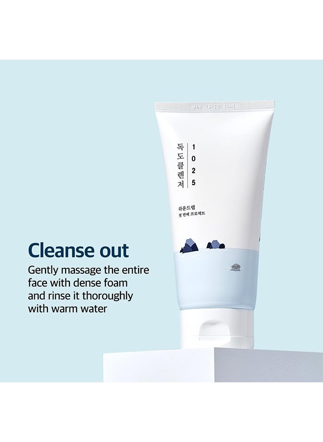 1025 DOKDO Foam Facial Cleanser,  Moisturizing Cleansing Lotion, Gentle Bubbly Foam Cleanser with Triple Hyaluronic Acid, Used Moisturize and Cleanse Skin of Impurities (150 ml / 5.07 fl.oz)