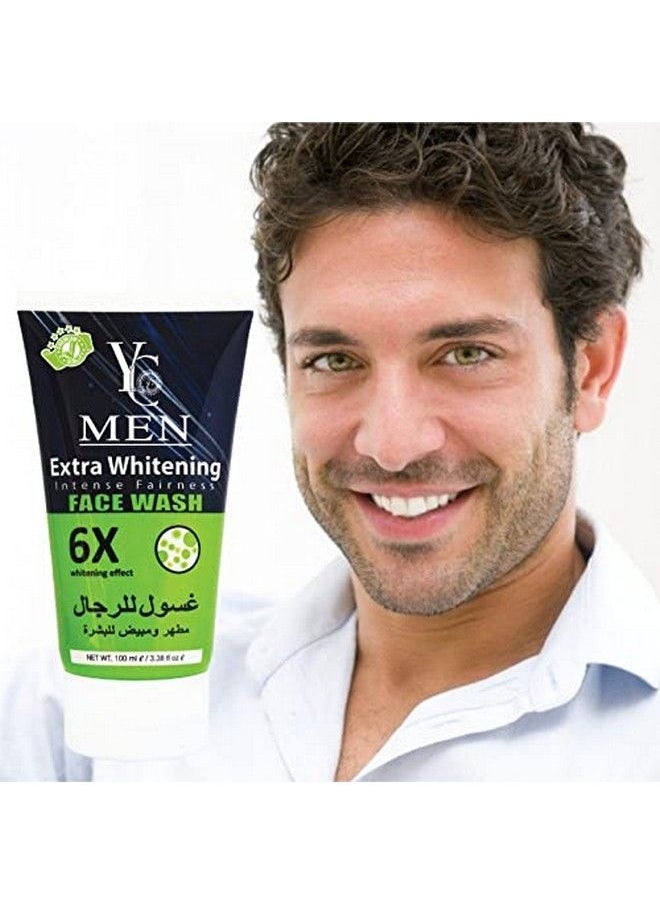 Men Extra Whitening Intense Fairness Face Wash 100Ml White