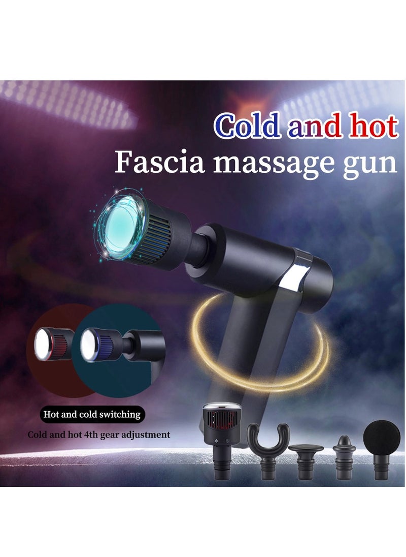 Massage Gun Hot Cold Compress Deep Relieve Muscles Relaxation Pains Tissue Vibrating Health Care Salud Electric Body Massager