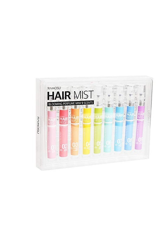 [RAMOSU] Hair Mist Blooming Perfume Mini 9 Scents | 9.5ml * 9ea