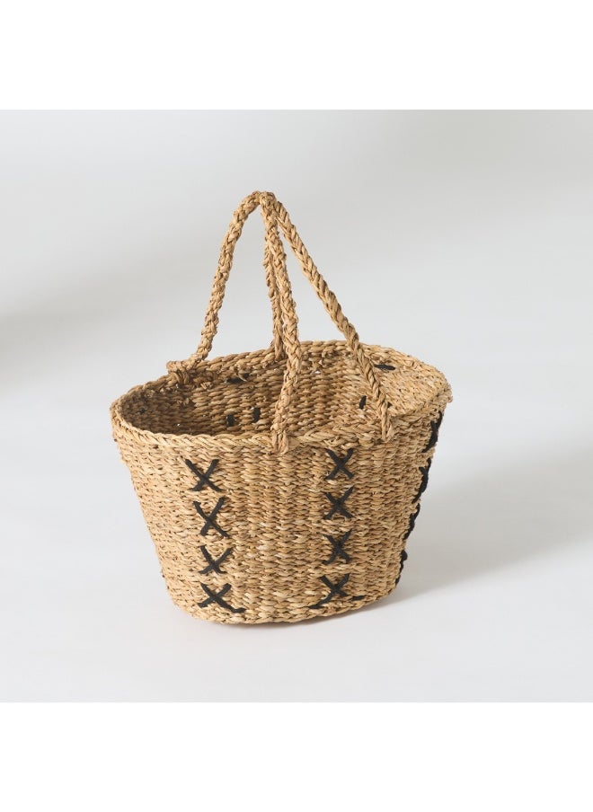 Naturaloom Stitch Rectangular Conical Kitchen Basket 45 X 28 X 25 Cm