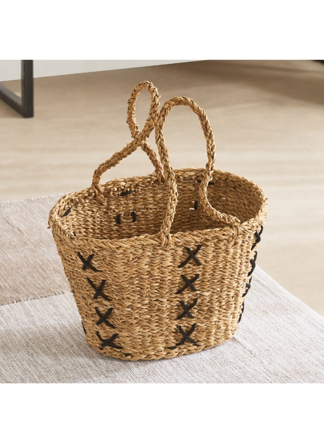 Naturaloom Stitch Rectangular Conical Kitchen Basket 45 X 28 X 25 Cm