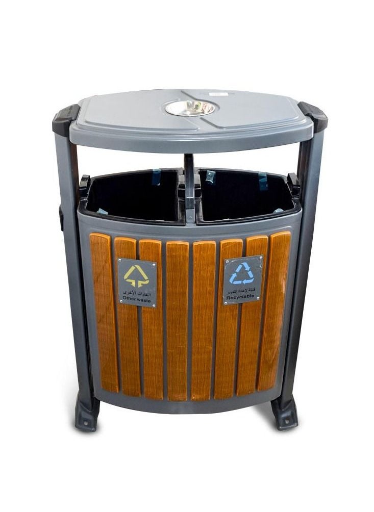 Tall slim metal iron stainless steel wood plastic garbage sanitary ashtray bulk trash can box dustbin waste bins for outdoor