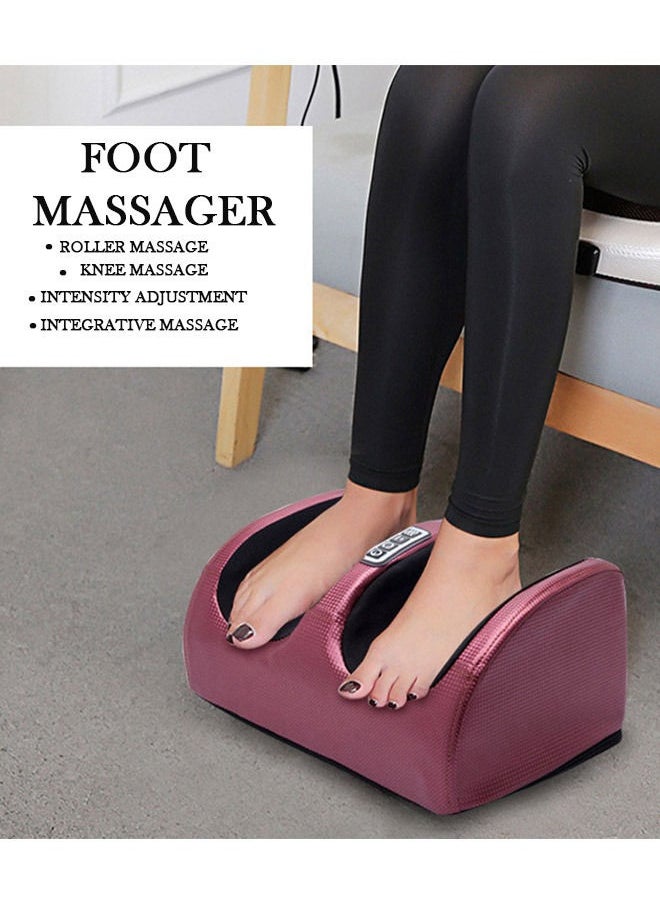 Shiatsu Mini Electric Foot Legs and Calf Massager Machine with Deep Heat Tissue Kneading Therapy Feet Pain Relief for Tired Muscles