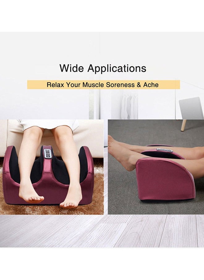 Shiatsu Mini Electric Foot Legs and Calf Massager Machine with Deep Heat Tissue Kneading Therapy Feet Pain Relief for Tired Muscles