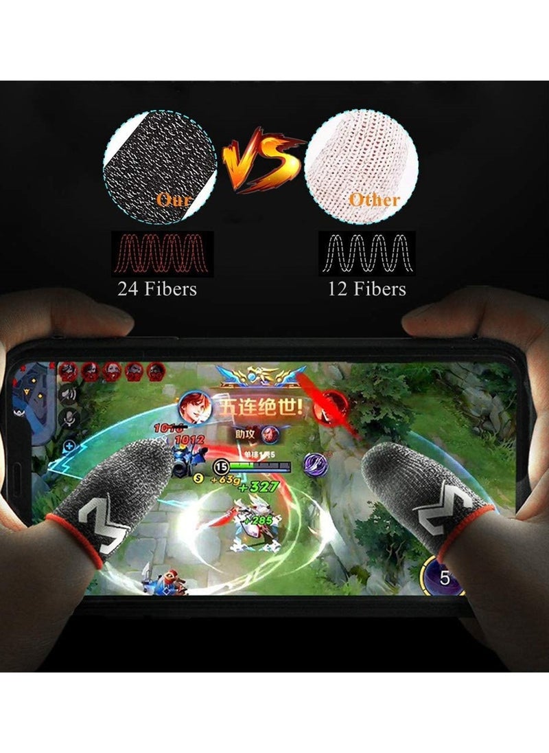 Gaming Finger Sleeves Mobile Controller Sleeve Sets Game Gloves Thumb For League of Legend PUBG Rules Survival(3 Pcs)