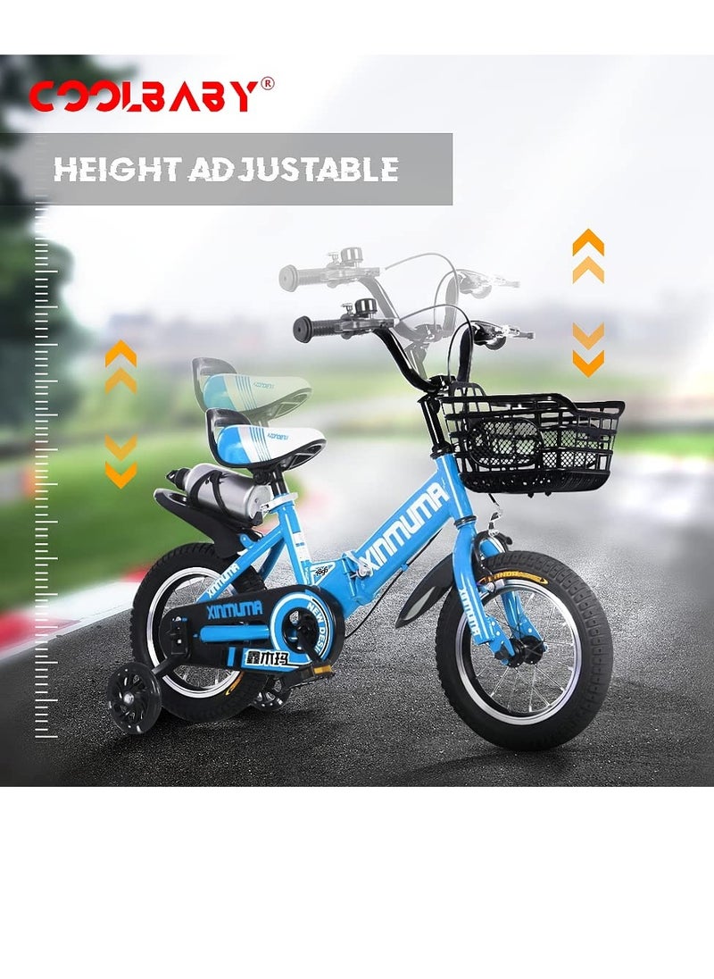 Children's Bike 16 Inch Kids Bike Boy Girl Bicycle 3-12 Years Old Riding Children's Bike Fashion Gift Cool Outdoor Bike