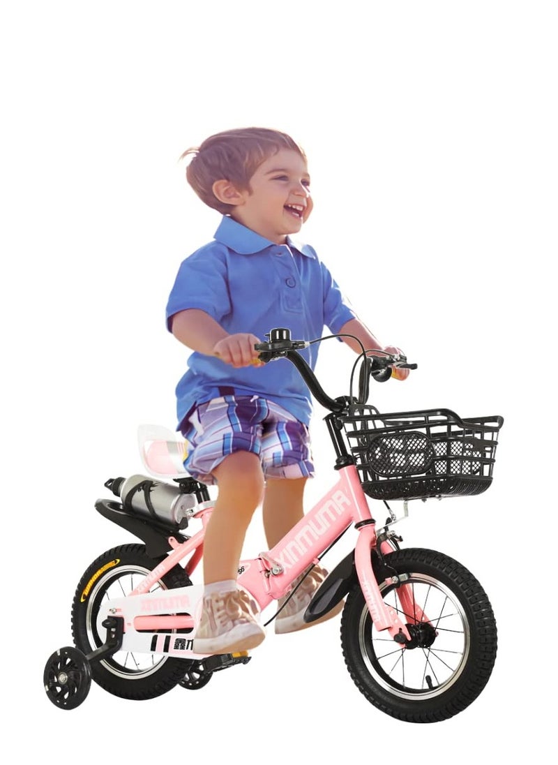 Children's Bike 12 Inch Kids Bike Boy Girl Bicycle 3-12 Years Old Riding Children's Bike Fashion Gift Cool Outdoor Bike