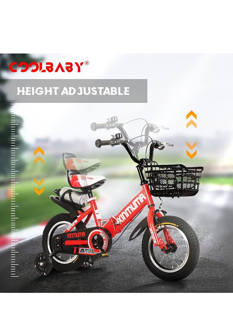 Children's Bike 16 Inch Kids Bike Boy Girl Bicycle 3-12 Years Old Riding Children's Bike Fashion Gift Cool Outdoor Bike