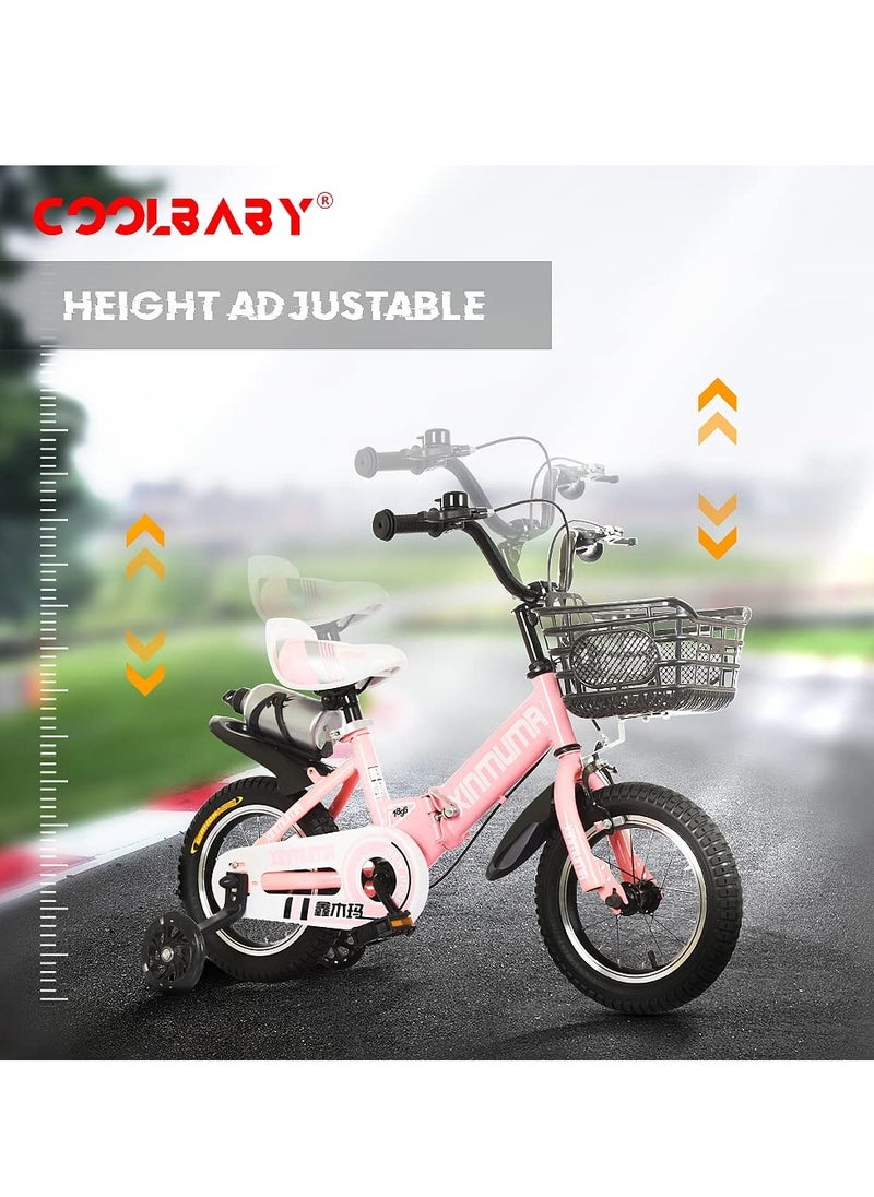 Children's Bike 16 Inch Kids Bike Boy Girl Bicycle 3-12 Years Old Riding Children's Bike Fashion Gift Cool Outdoor Bike