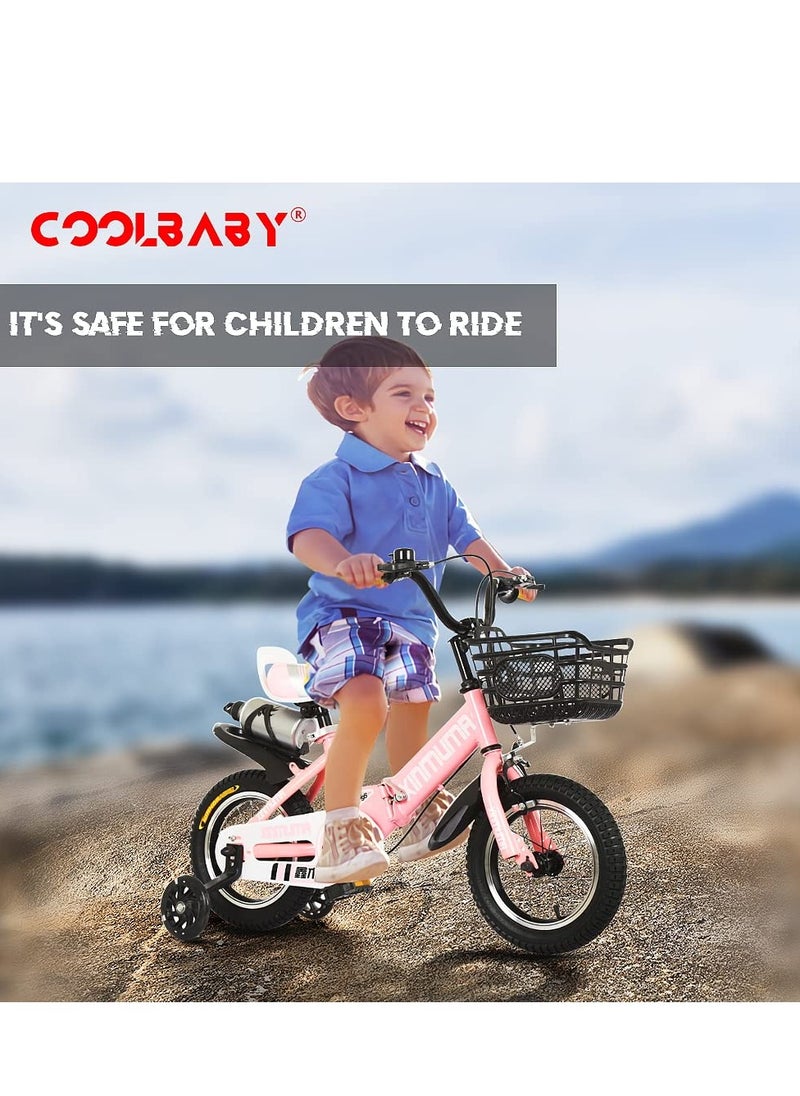 Children's Bike 16 Inch Kids Bike Boy Girl Bicycle 3-12 Years Old Riding Children's Bike Fashion Gift Cool Outdoor Bike