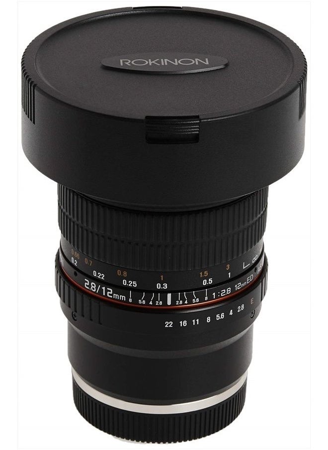 12mm F2.8 Ultra Wide Fisheye Lens for Sony E Mount Interchangeable Lens Cameras (NEX) - Full Frame Compatible