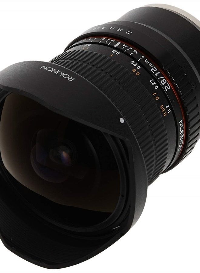 12mm F2.8 Ultra Wide Fisheye Lens for Sony E Mount Interchangeable Lens Cameras (NEX) - Full Frame Compatible