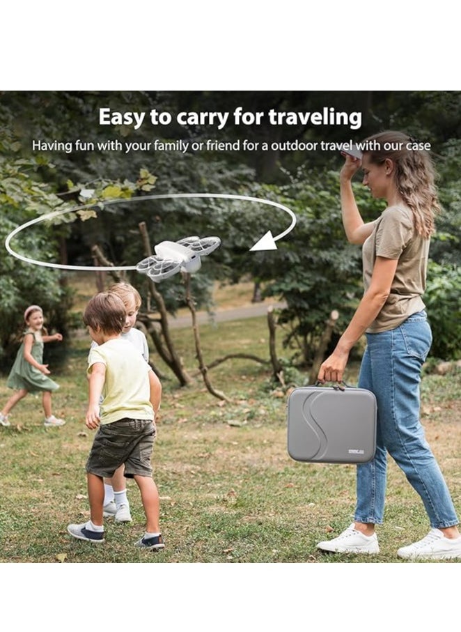 Carrying Case for DJI Neo Portable PU Storage Protective Bag for DJI Neo Fly More Combo Accessories, Compatible with RC-N3 Remote Controller, Neo Intelligent Flight Battery, Charging Hub