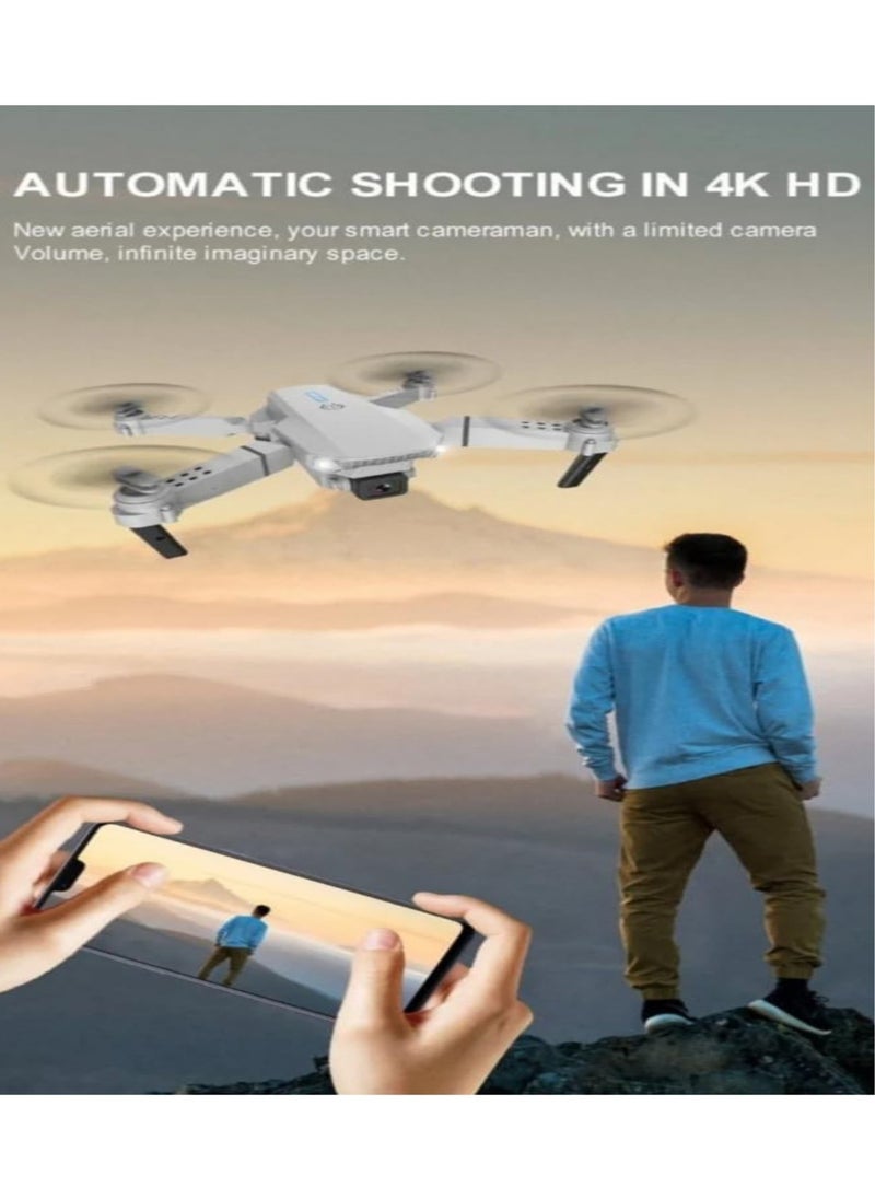 E88\E525 Mini Drone 4K HD Dual Camera WiFi FPV Remote Control Quadcopter Foldable Remote Control Drone With 3 Batteries