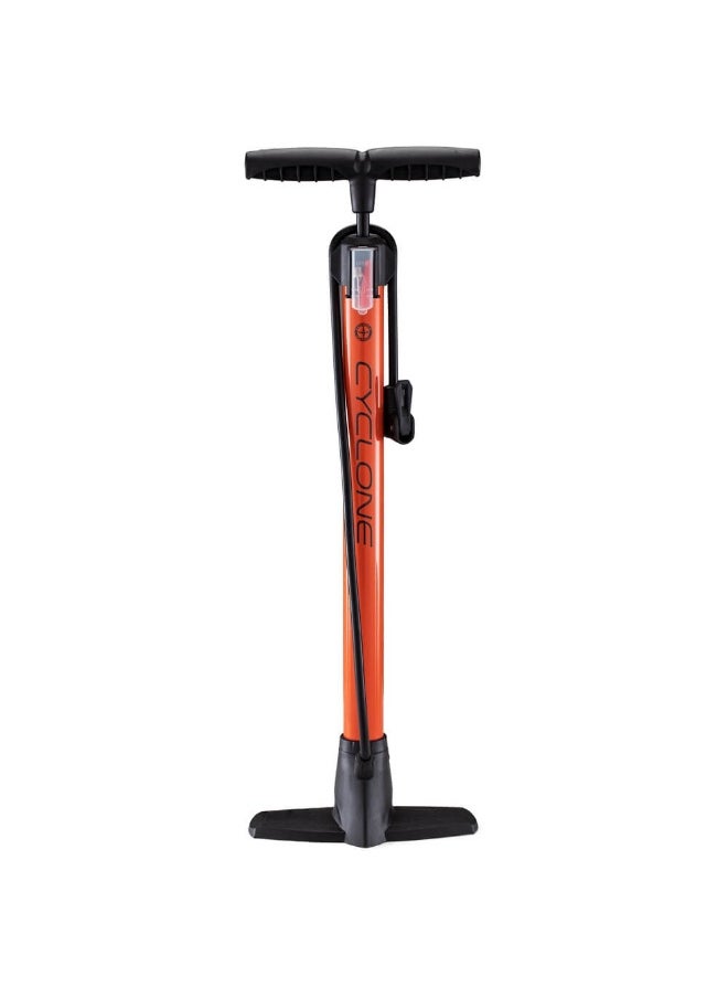 Cyclone Floor Pump (Orange)