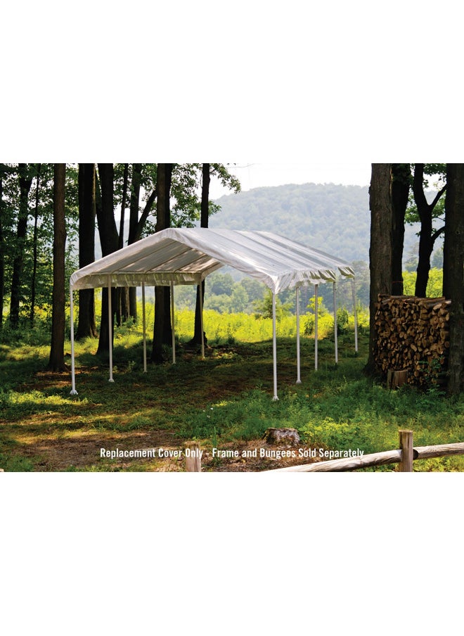 ShelterLogic SuperMax All Purpose Outdoor 12 x 20-Feet Canopy Replacement Cover for SuperMax Canopies (Cover Only, Frame Not Included)