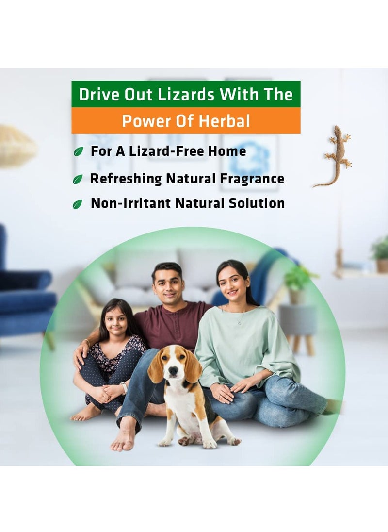 Herbal Strategi Lizard Repellent Spray - 100ml | Smarter way to shuu Lizards away | 100% Herbal and Chemical free | Baby and Pet safe | Certified Ayurvedic | Effective on all types of Lizards