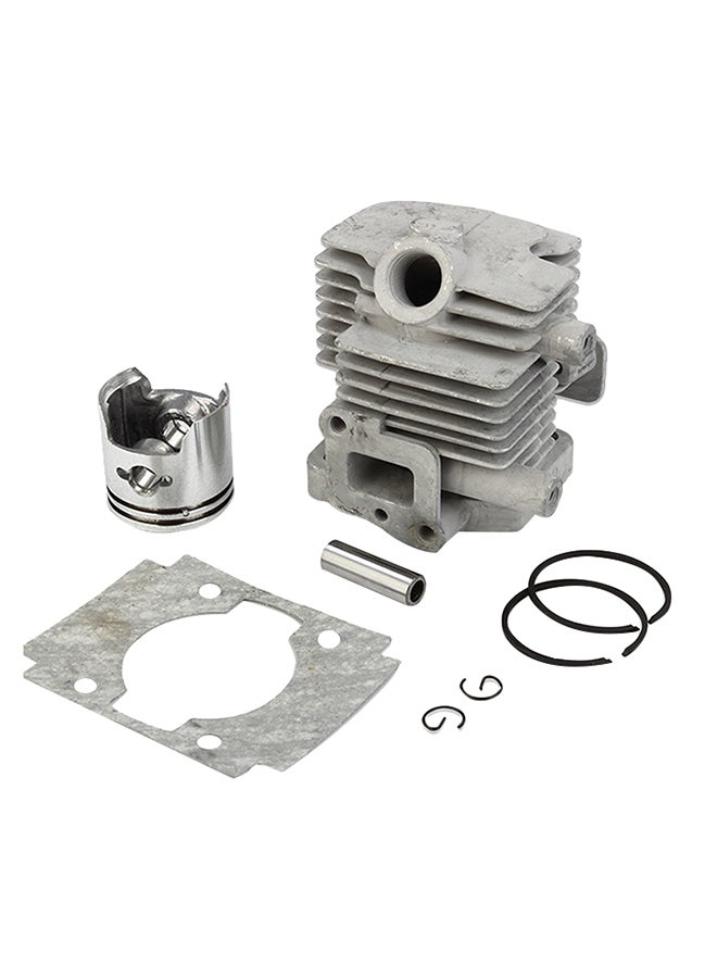 Chainsaw Cylinder Piston Kit Silver/Black