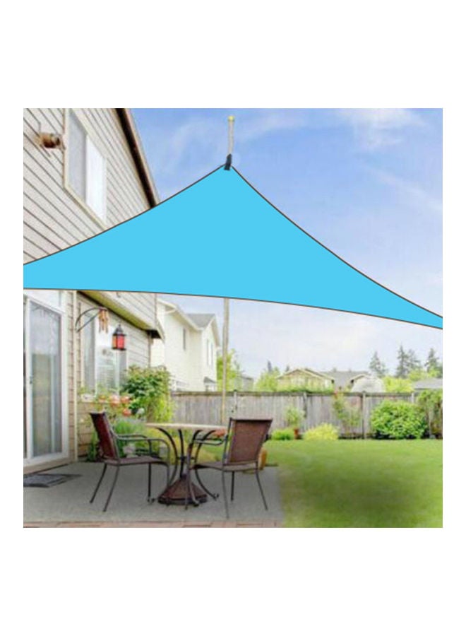 Waterproof UV-Resistant Sun Shade Sail Heavy Duty Triangle Canopy Blue 6 x 6 x 6meter