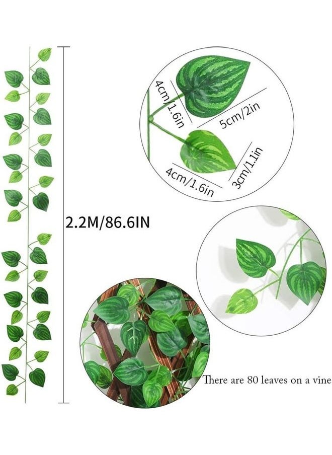 12-Piece Artificial Hanging Ivy Leaves multicolour 230cm