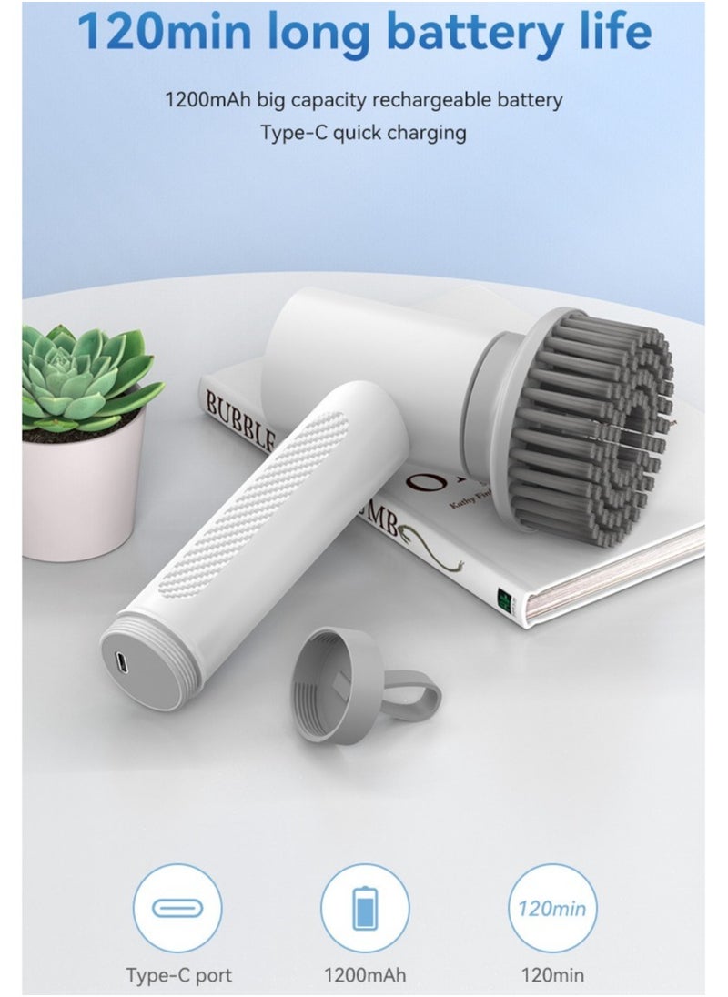 Wireless Electric Cleaning Brush for Kitchen and Housework Professional Dishwashing and Tile Cleaning Tool