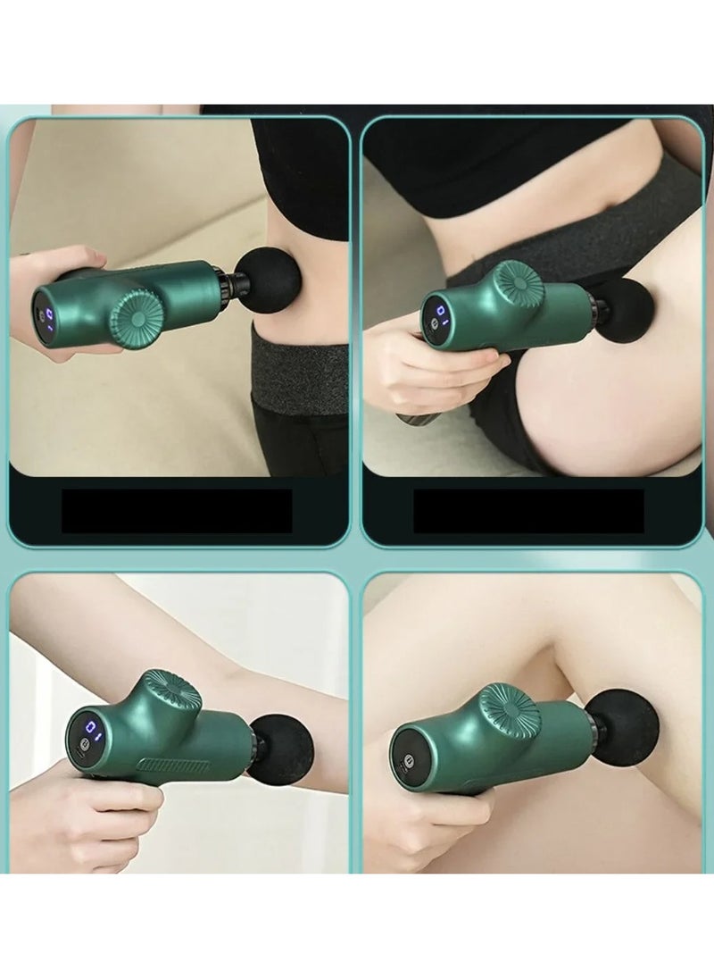 Wireless Massage Gun with 6 Replaceable Heads and 6 Speeds (JY-711)