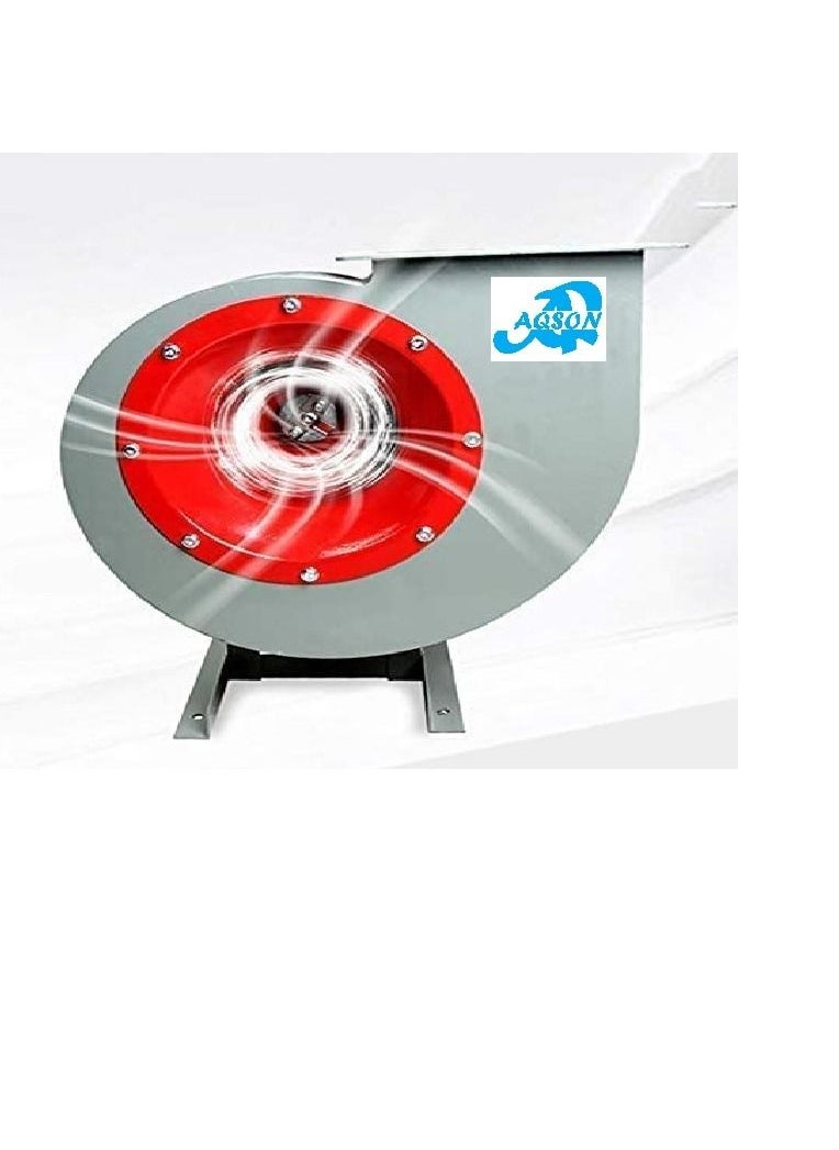 Blower 1.5Kw 2 Hp 3Phse Multi-Wing Turbine Carbon Steel Copper Motor Energy-Saving Industrial Fan Barbecue Kitchen Factory Large Public Place