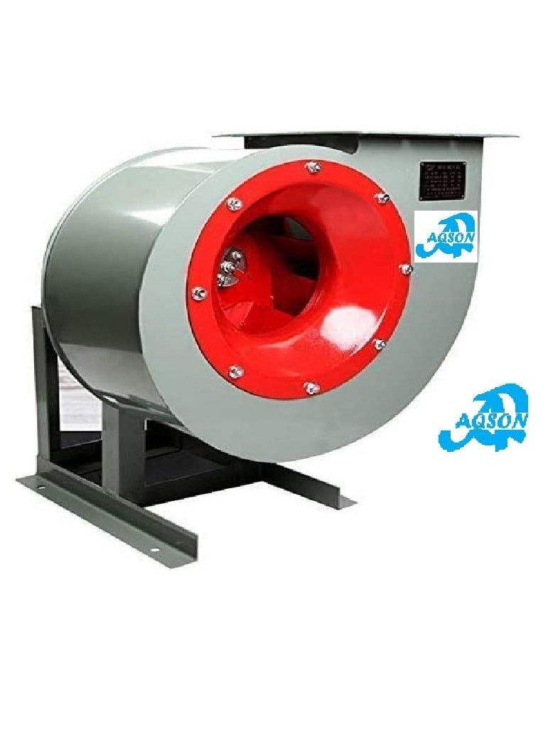 Blower 1.5Kw 2 Hp 3Phse Multi-Wing Turbine Carbon Steel Copper Motor Energy-Saving Industrial Fan Barbecue Kitchen Factory Large Public Place