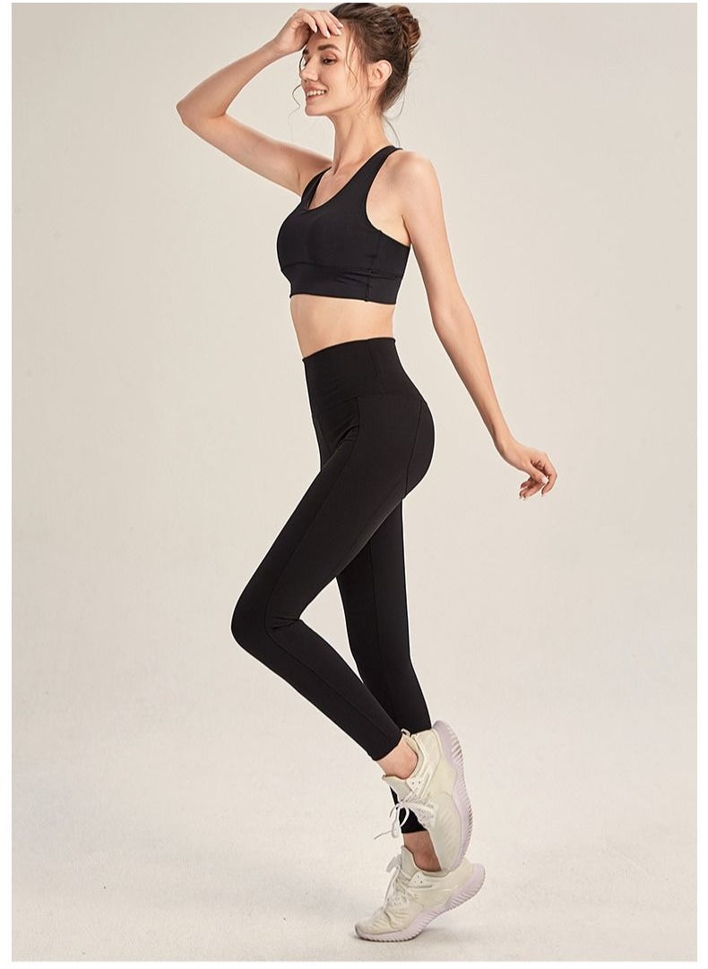 Solid Stretch Yogo Pants Black